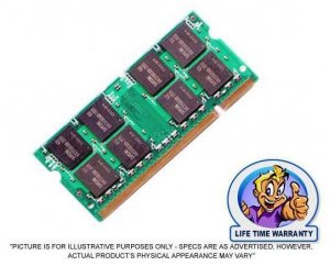 1024MB PC2-4200 DDR533 200-PIN SODIMM (Major Brand)