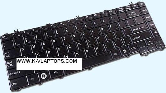 Toshiba Satellite L600 L630 L640 Glossy Us Keyboard - Click Image to Close