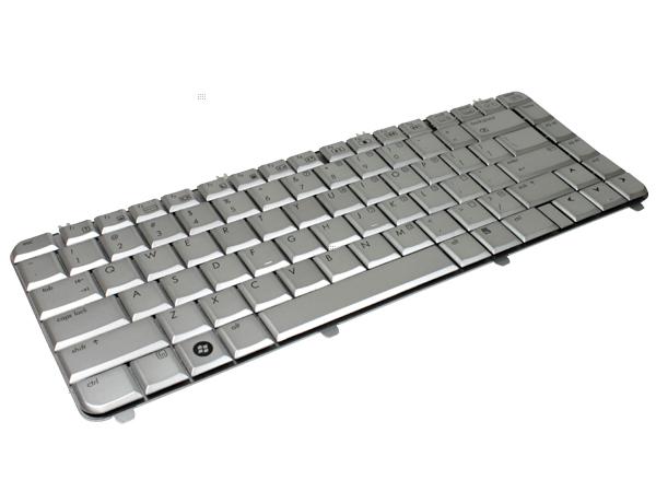 HP Pavilion DV5 Keyboard 488590-001 Silver - Click Image to Close