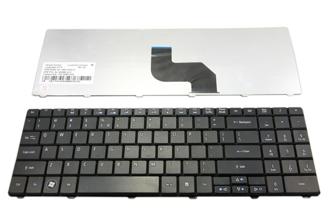 Acer Aspire 5241 5541 5541G 5732Z 5732G 5334 5734 Keyboard Black - Click Image to Close